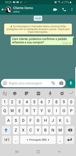 Pagamento WhatsApp