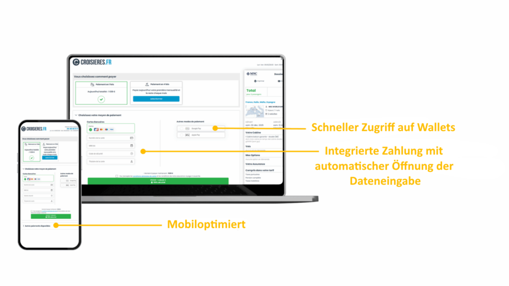 Cruiseline & Lyra-Zahlung: 92 % Erfolgsquote im Checkout