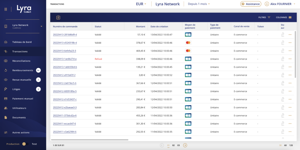 list-transactions