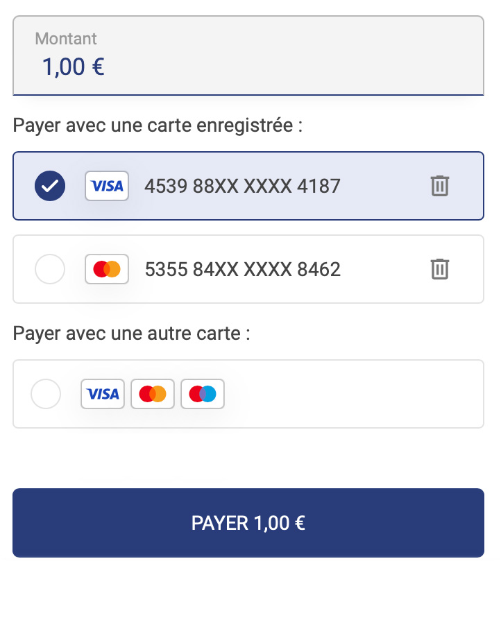 Customer Wallet sur le paiement embarqué