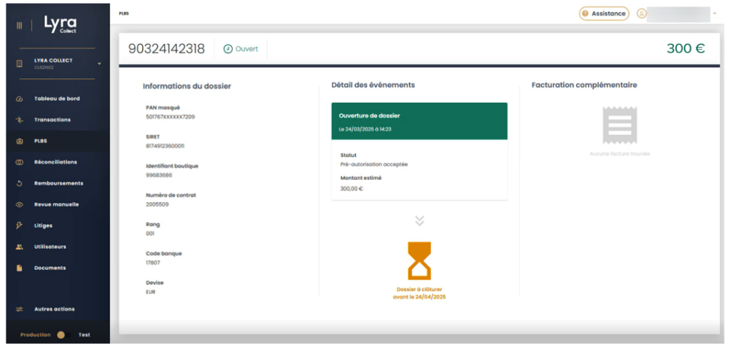 PLBS ouverture dossier