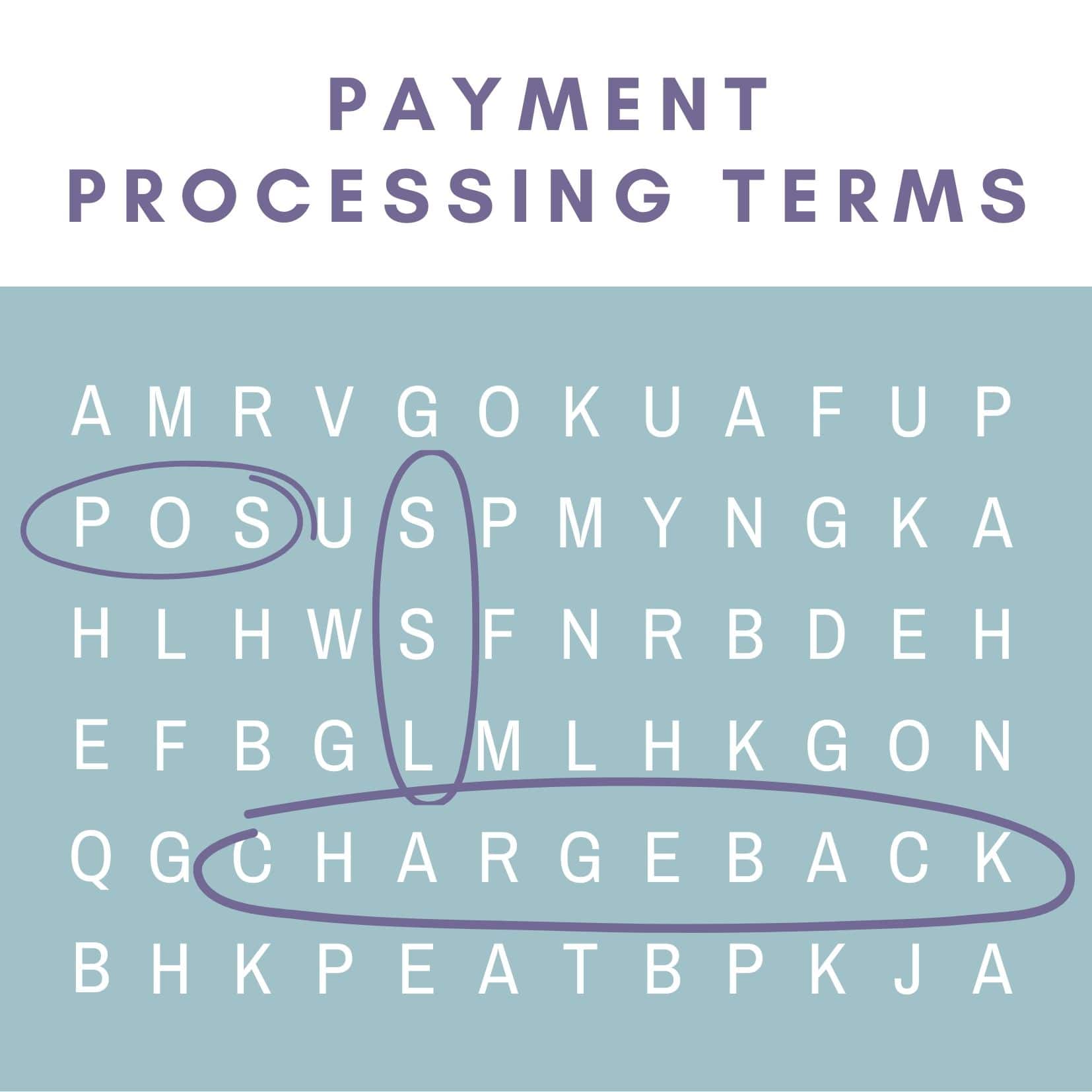 payment processing terms