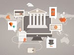 Internet Banking and Mobile Payments Illustration