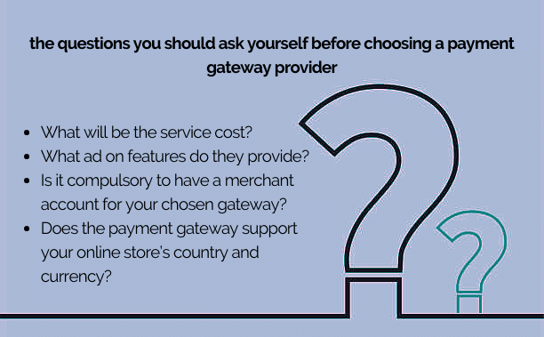 Choosing a right payment option